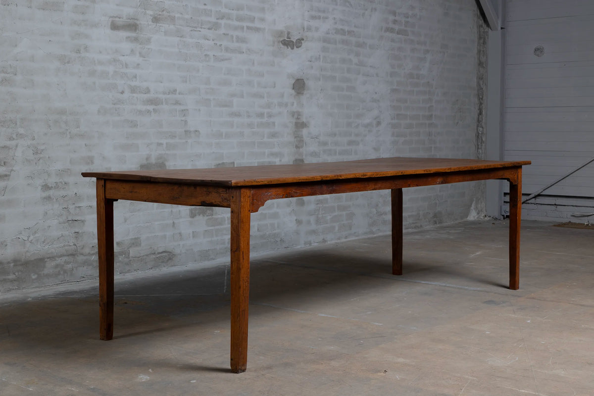 Antique dining table from native hardwood – natural colour – C001