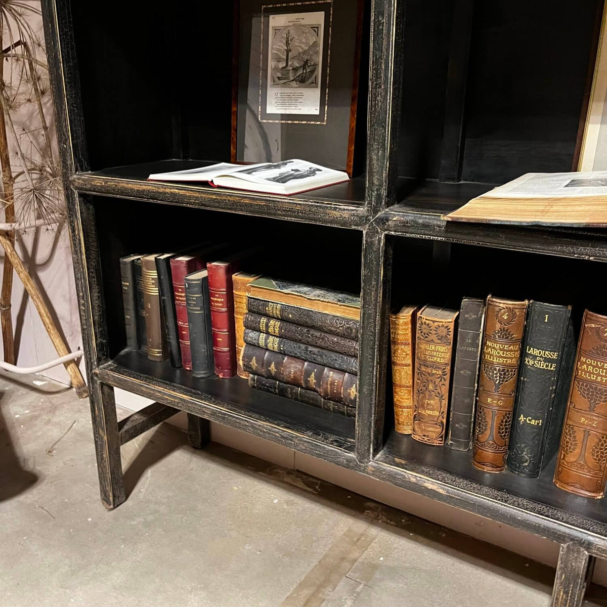 Old Chinese cabinet from black elm wood – D011