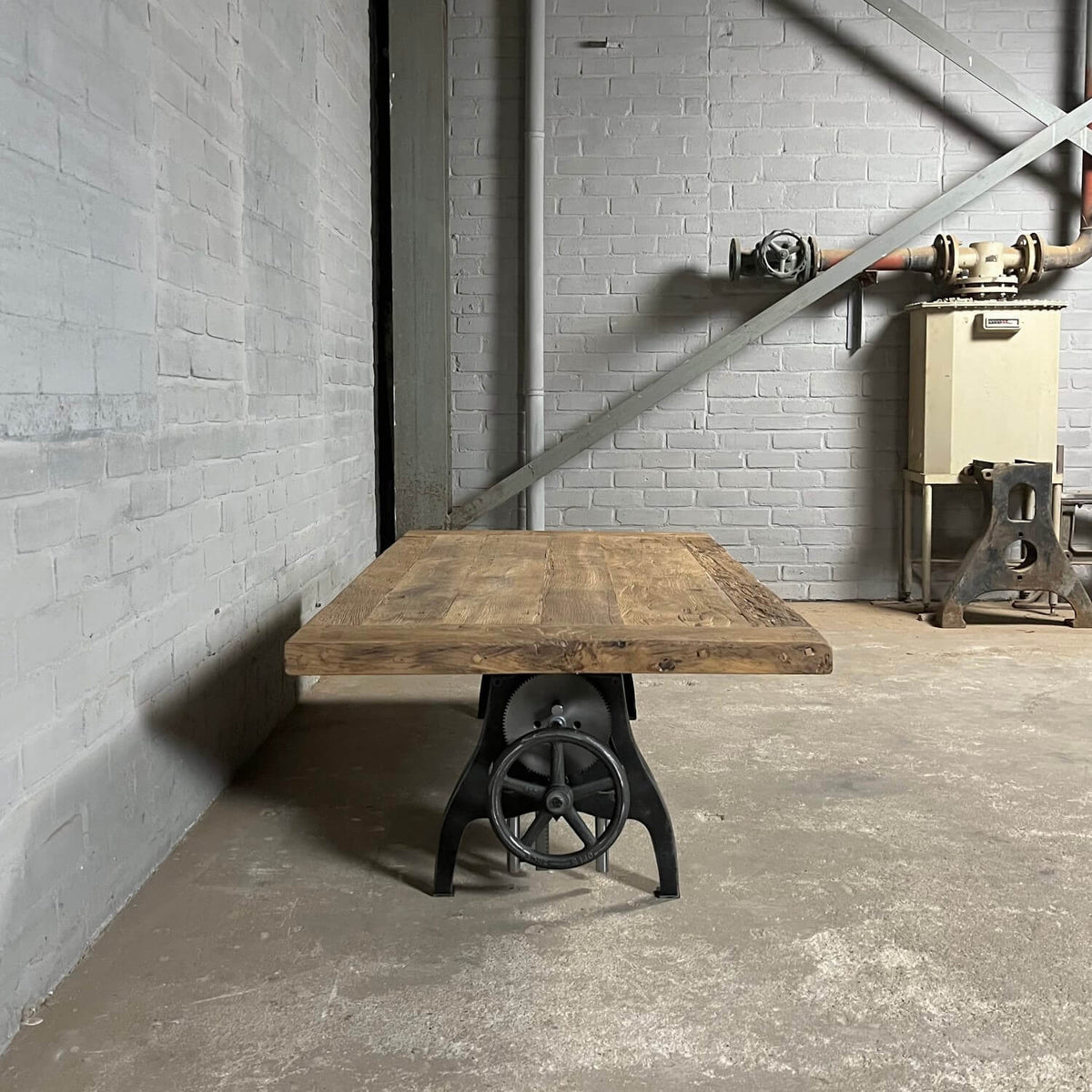 Industrial coffee table height adjustable to dining table – DT42