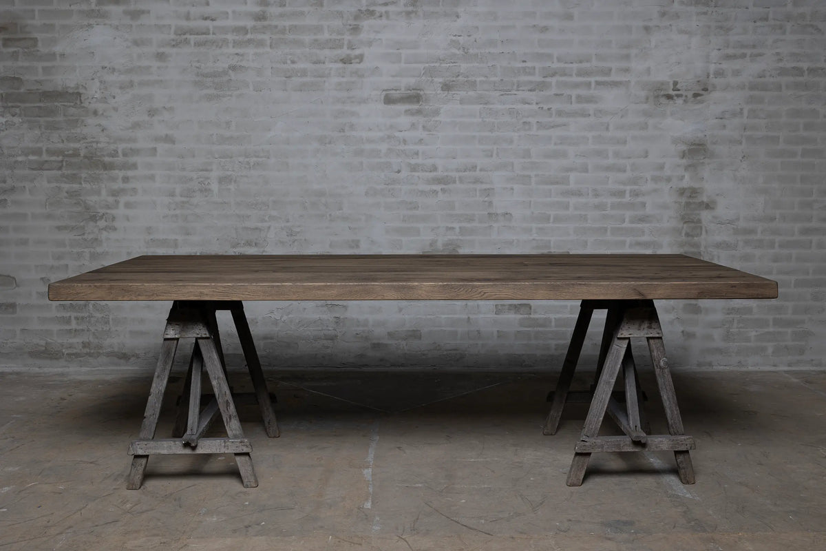 Solid oak table top 7cm thick – separately available – Top031