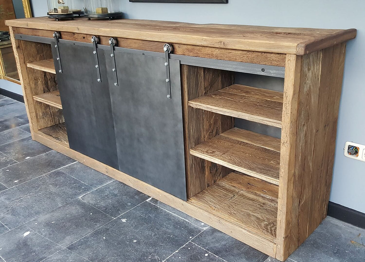 Vintage dresser with roller shutters expertly handcrafted – D002