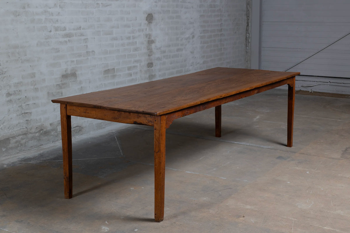 Antique dining table from native hardwood – natural colour – C001