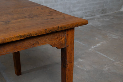 Antique dining table from native hardwood – natural colour – C001