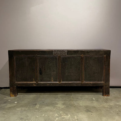 Old Chinese sideboard from elmwood | 4 doors – D023