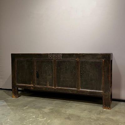 Old Chinese sideboard from elmwood | 4 doors – D023