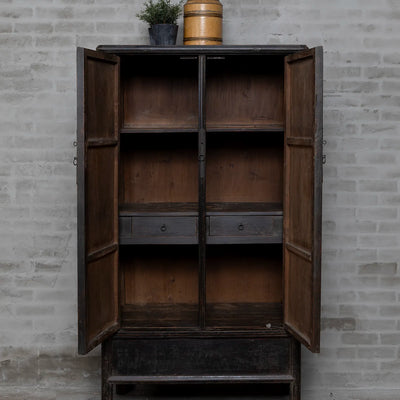 Old Chinese cabinet from elmwood | 2 doors – D029