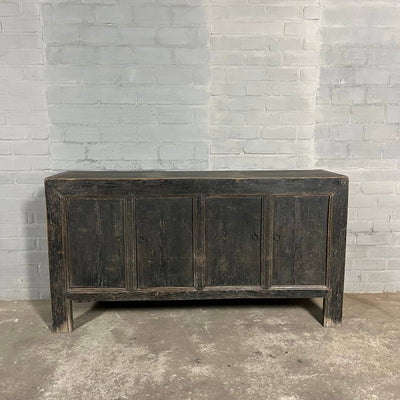 Old Chinese sideboard from elmwood | 4 doors D030