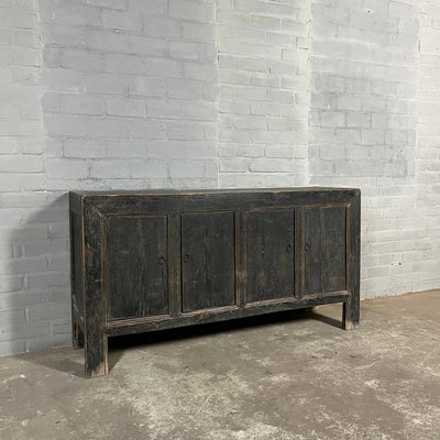 Old Chinese sideboard from elmwood | 4 doors D030
