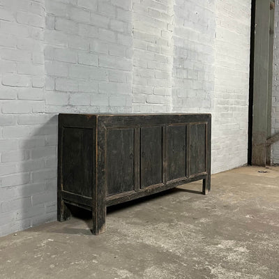 Old Chinese sideboard from elmwood | 4 doors D030