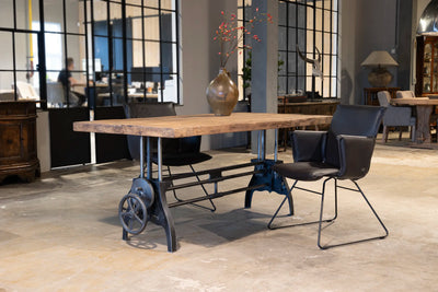 Industrial coffee table height adjustable to dining table – DT42