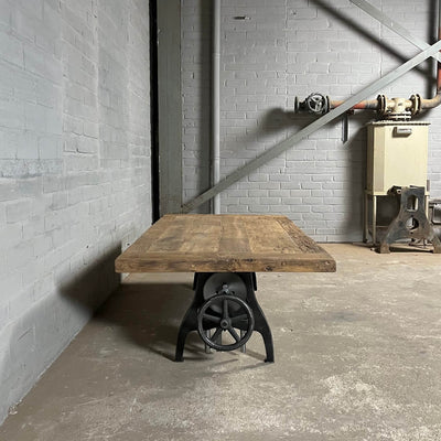 Industrial coffee table height adjustable to dining table – DT42