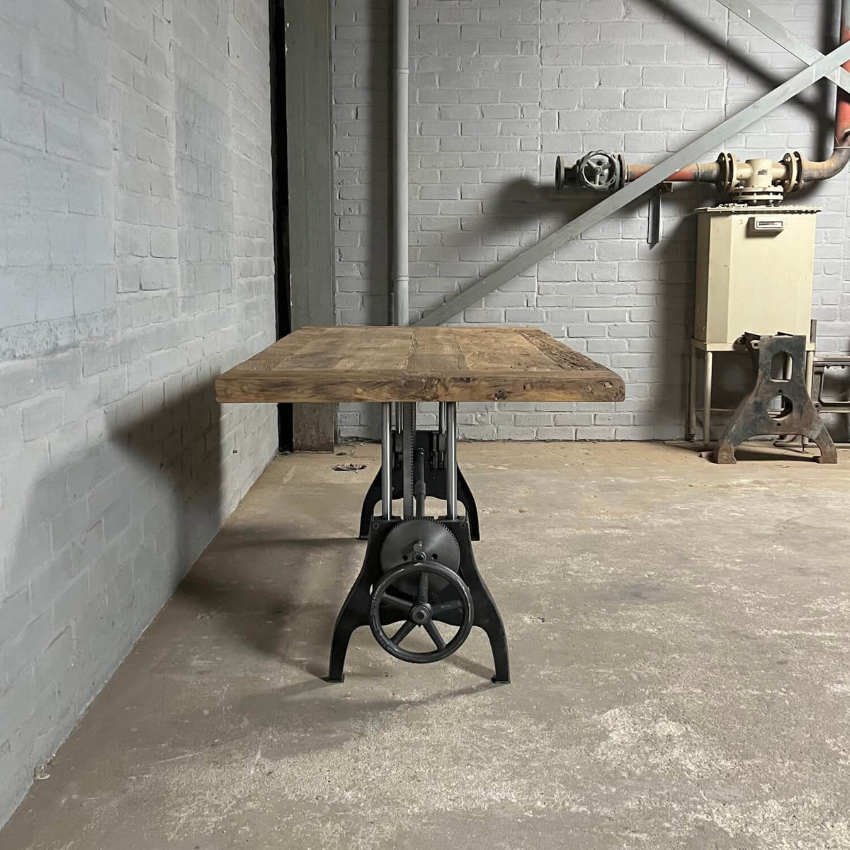 Industrial coffee table height adjustable to dining table – DT42