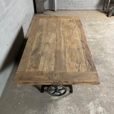 Industrial coffee table height adjustable to dining table – DT42