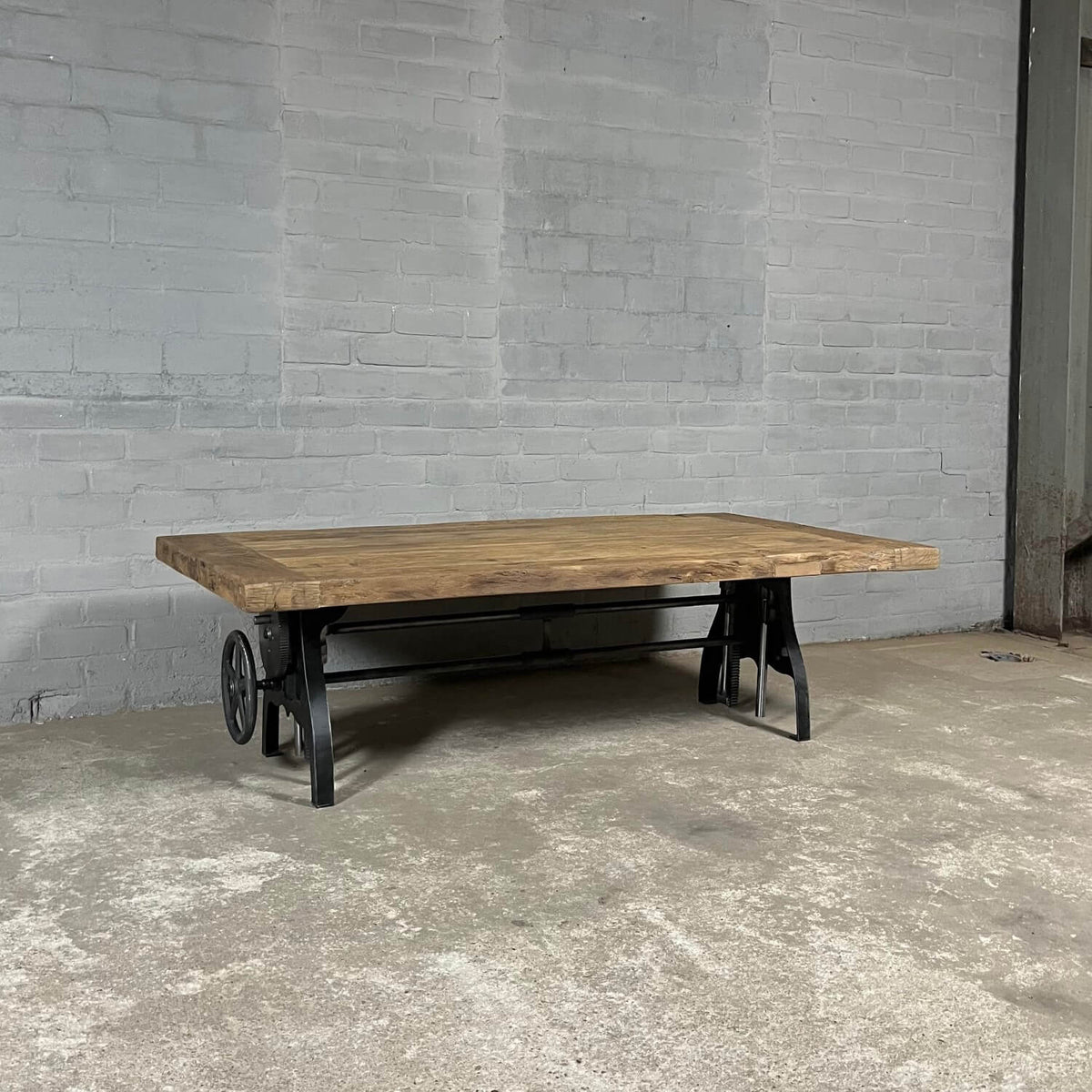 Industrial coffee table height adjustable to dining table – DT42