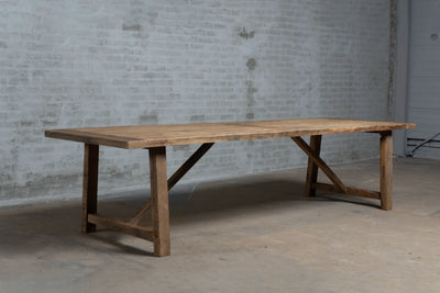 Reclaimed oak Refectory table Rothenburg 4,5cm thick – Z007