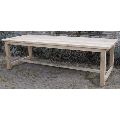 Refectory dining table – rustic oak table top – G016