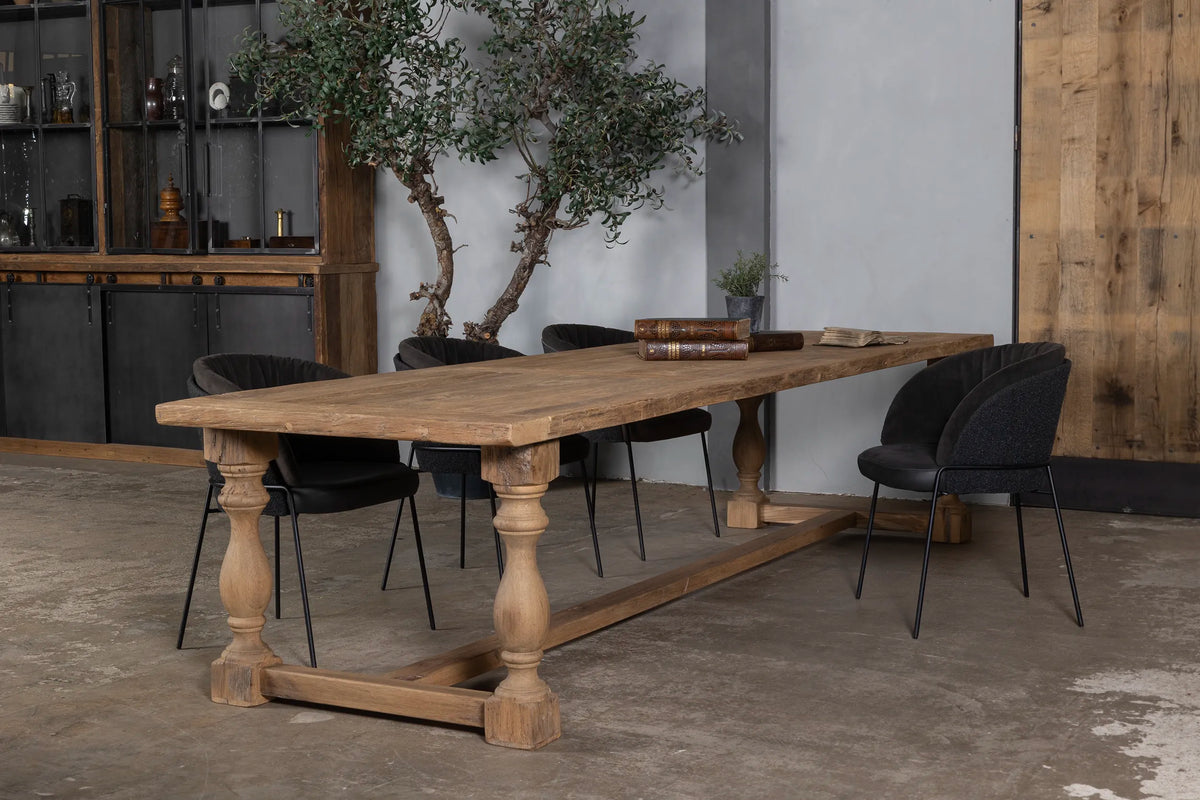 Old oak dining table York – Refectory style – Z045