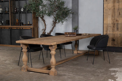 Old oak dining table York – Refectory style – Z045