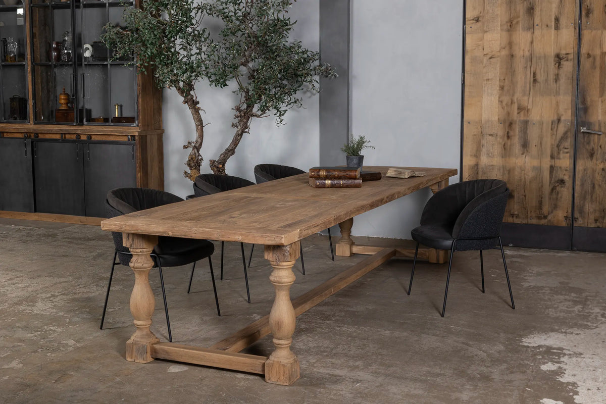 Old oak dining table York – Refectory style – Z045