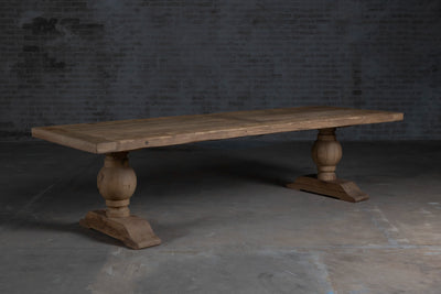 Refectory table Florence – reclaimed oak 7cm thick Z037