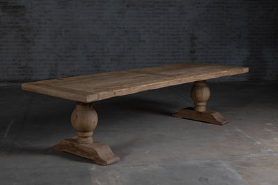 Refectory table Florence – reclaimed oak 7cm thick Z037