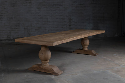 Refectory table Florence – reclaimed oak 7cm thick Z037