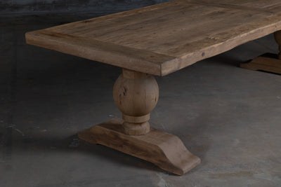 Refectory table Florence – reclaimed oak 7cm thick Z037