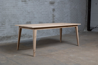 Retro oak dining table in vintage style - In stock - H004