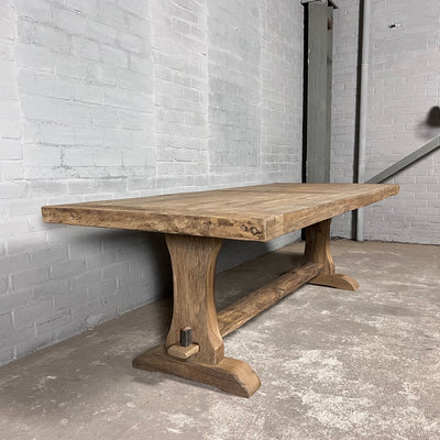 Refectory table Luzern – Reclaimed old oak – 7cm thick – Z031