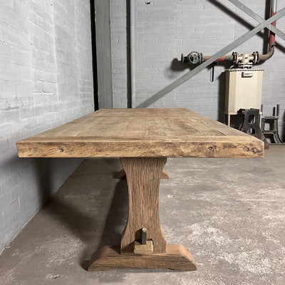 Refectory table Luzern – Reclaimed old oak – 7cm thick – Z031