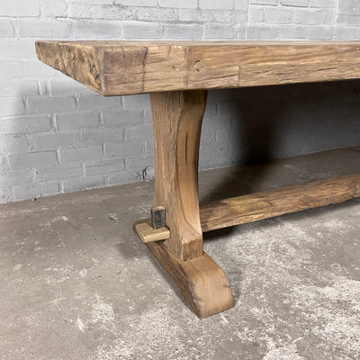 Refectory table Luzern – Reclaimed old oak – 7cm thick – Z031