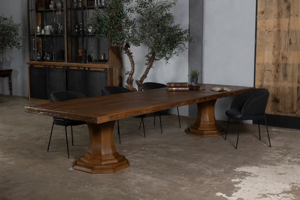 Wooden dining table Sevilla – Refectory table old oak – Z044