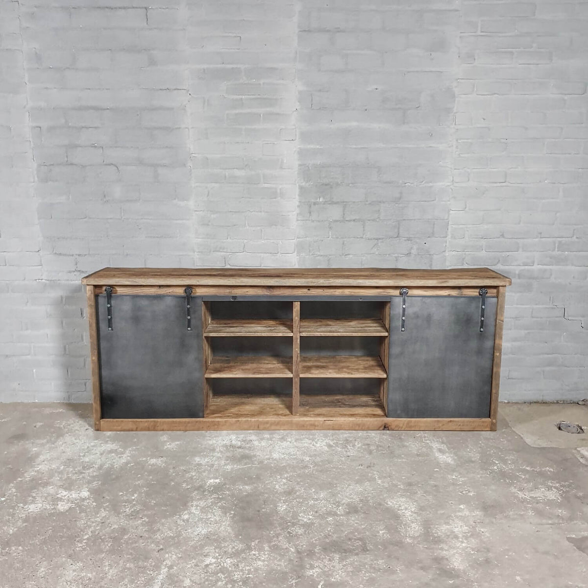 Vintage dresser with sliding doors expertly handcrafted – D008