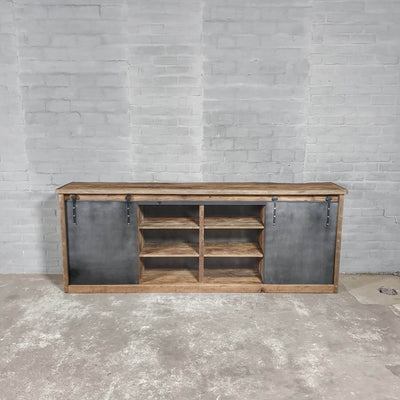 Vintage dresser with sliding doors expertly handcrafted – D008