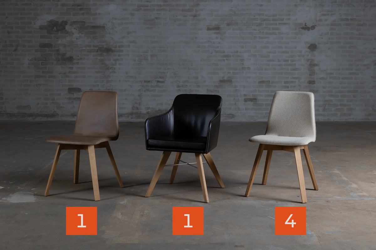 Set of 6 modern dining chairs | KFF Maverick | S37