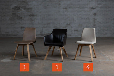 Set of 6 modern dining chairs | KFF Maverick | S37