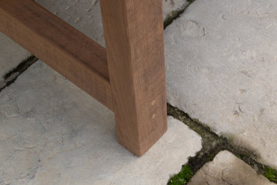 Wooden garden table – 6cm thick top – Refectory model – T22