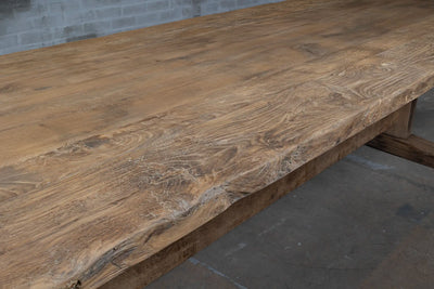 Sunburned reclaimed oak Refectory table Munster – Z008