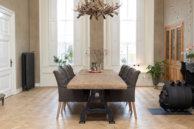 Industrial design dining table from oakwood – Bespoke – DT27
