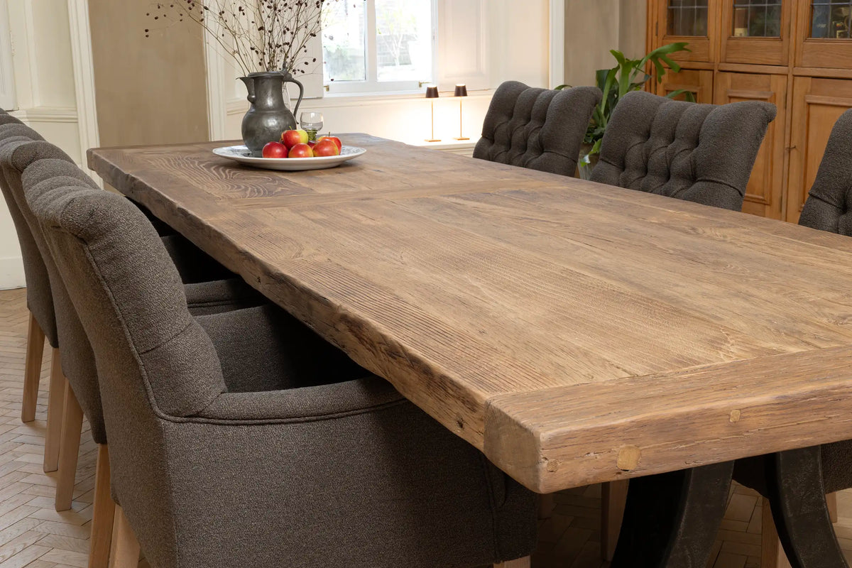Industrial design dining table from oakwood – Bespoke – DT27