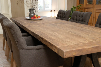 Industrial design dining table from oakwood – Bespoke – DT27