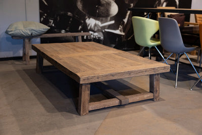 Rustic coffee table Salzburg made from robust old oak – Z011-S