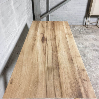 Modern oak diningtable with beveled edge custom made – DT31