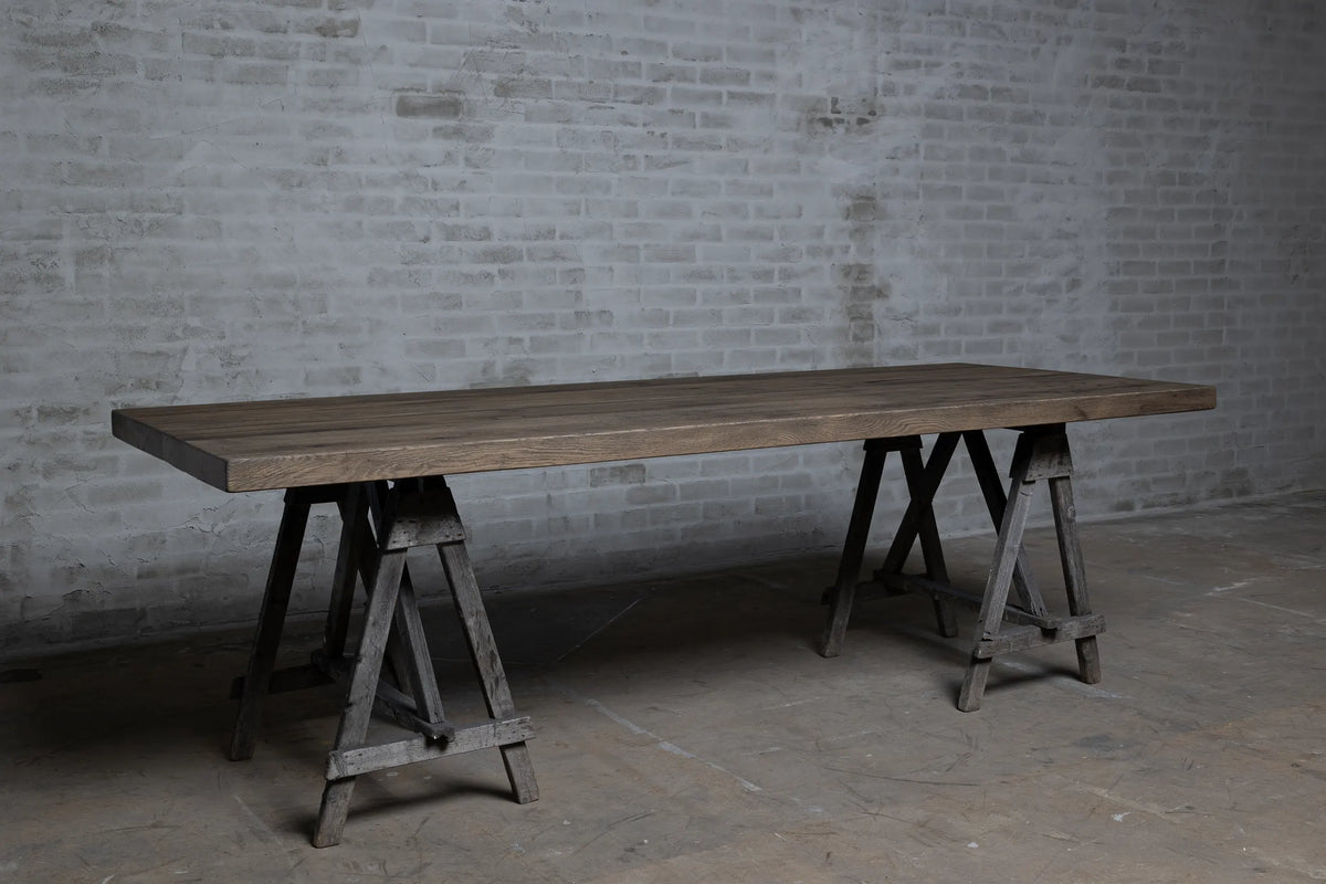 Solid oak table top 7cm thick – separately available – Top031