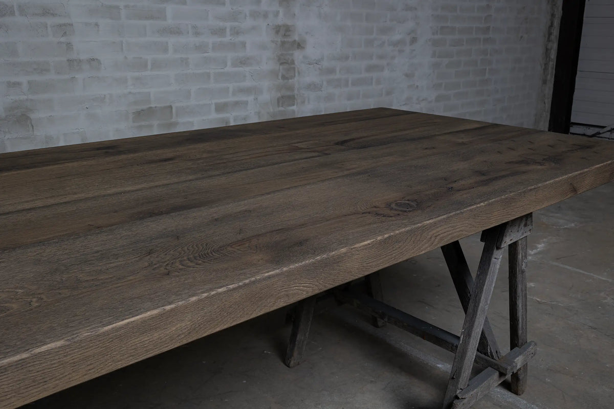 Solid oak table top 7cm thick – separately available – Top031