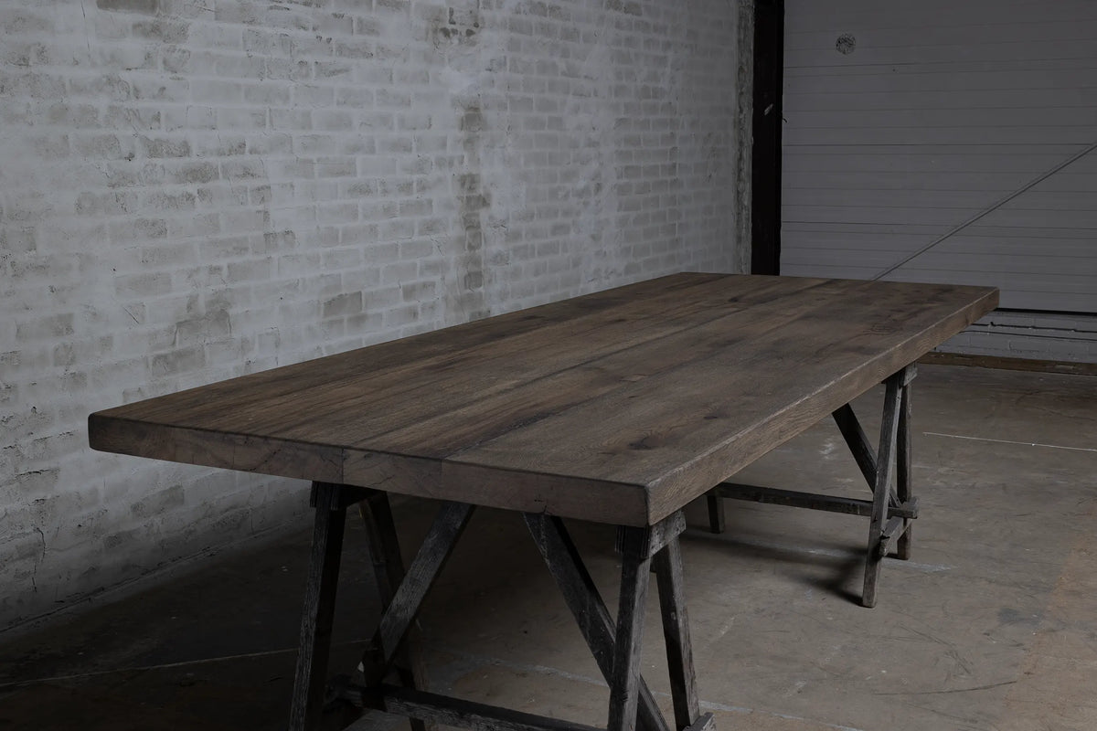 Solid oak table top 7cm thick – separately available – Top031