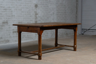 Antique French dining table with drawer – ca.1860 – C009