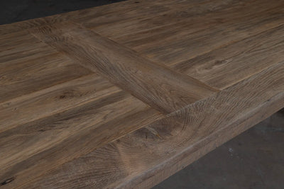 French oak dining table Pierre – robust wood – In stock – H027