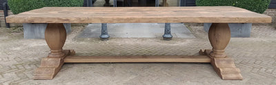 Solid oak refectory table in country style 7cm thick – Tiron – Z001