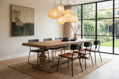 Refectory table Batenburg – Reclaimed oak 7cm thick – Z012